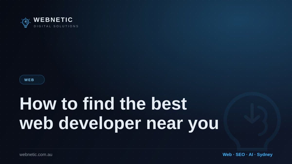 How to find the best web developer near you — Webnetic blog