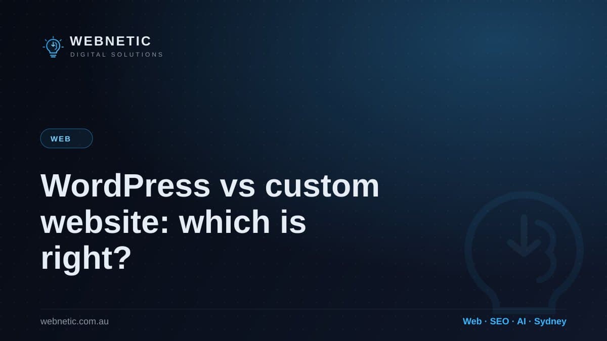 WordPress vs custom website: which is right for you? — Webnetic blog